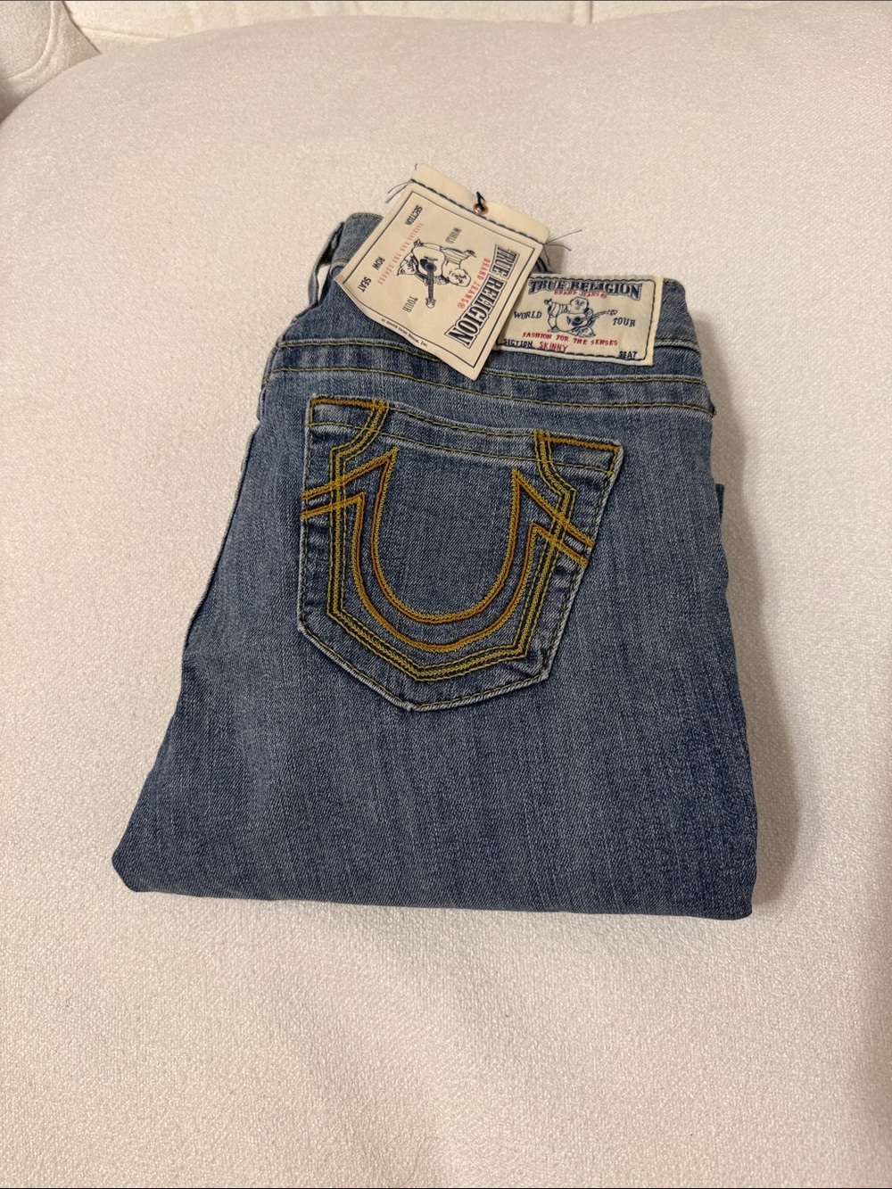 True Religion Women's Light Blue Boot Cut Jeans